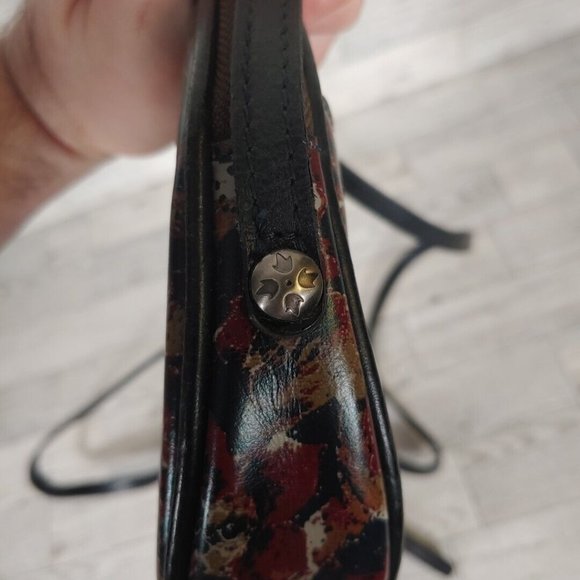 Patricia Nash Scarlet Bloom Scafati Circle Floral Crossbody 8" MSRP $139 - Picture 8 of 8